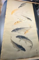 Chinese Old Paintings Scroll calligraphy silk