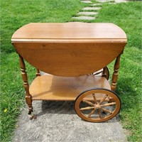 Vintage Tea Table Cart 18 & 3/4 x 30 x 27 & 3/4"
