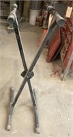 Wooden and Metal Folding Stands, 40in 
(Bidding