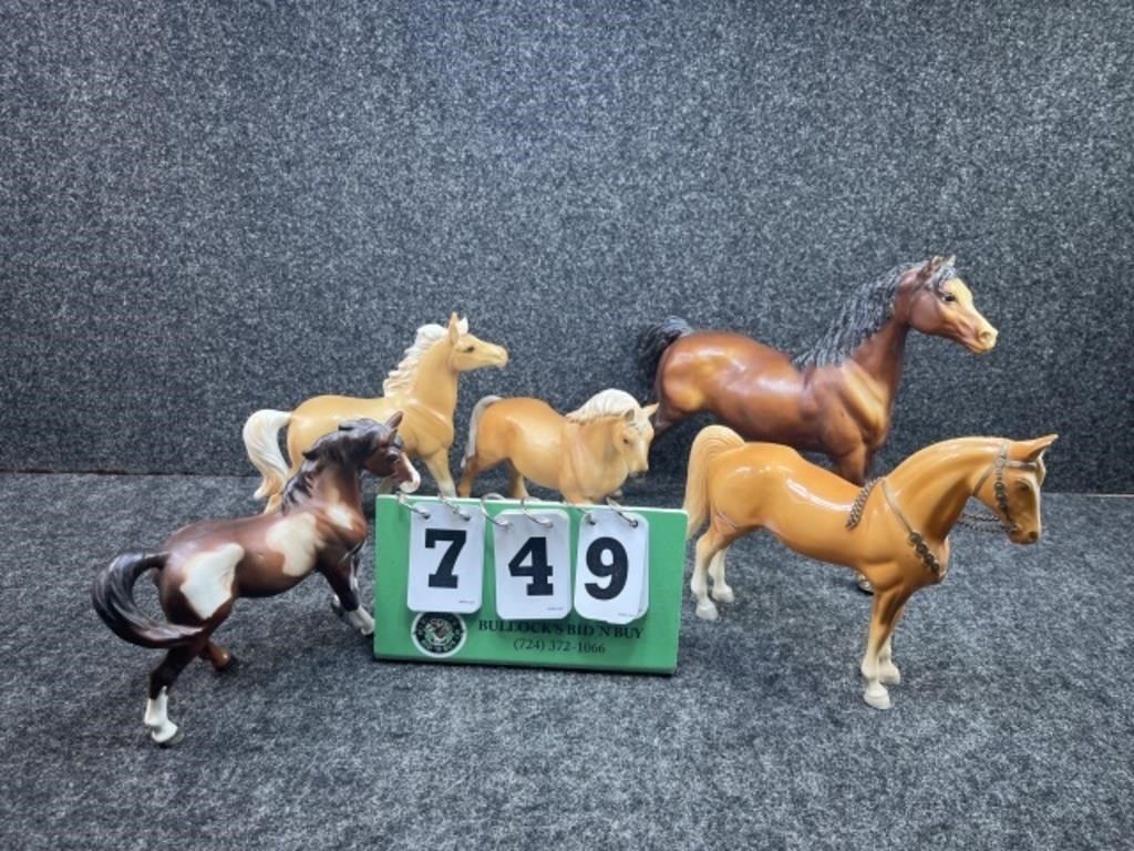 Porcelain Olimco Japan Horse Figurines