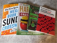 4 CROSSWORD PUZZLE BOOKS