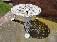 Cast Iron Side Table 20 x 20 x 14 & 1/2"