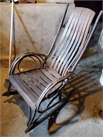 Primitive Adirondack Rocking Chair 42 & 3/4" H