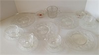 Clear Glass Snack Set of Four
