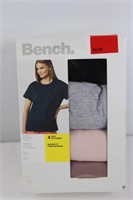 4PACK BENCH WOMEN'S CREW NECK T-SHIRTS SIZE
