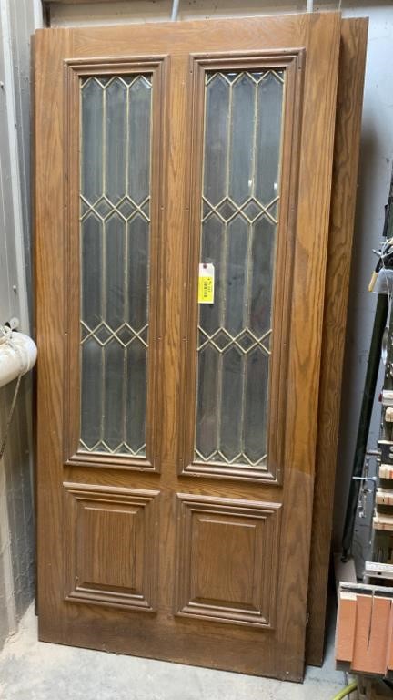 Heavy Solid Wood Entryway Doors with Glass