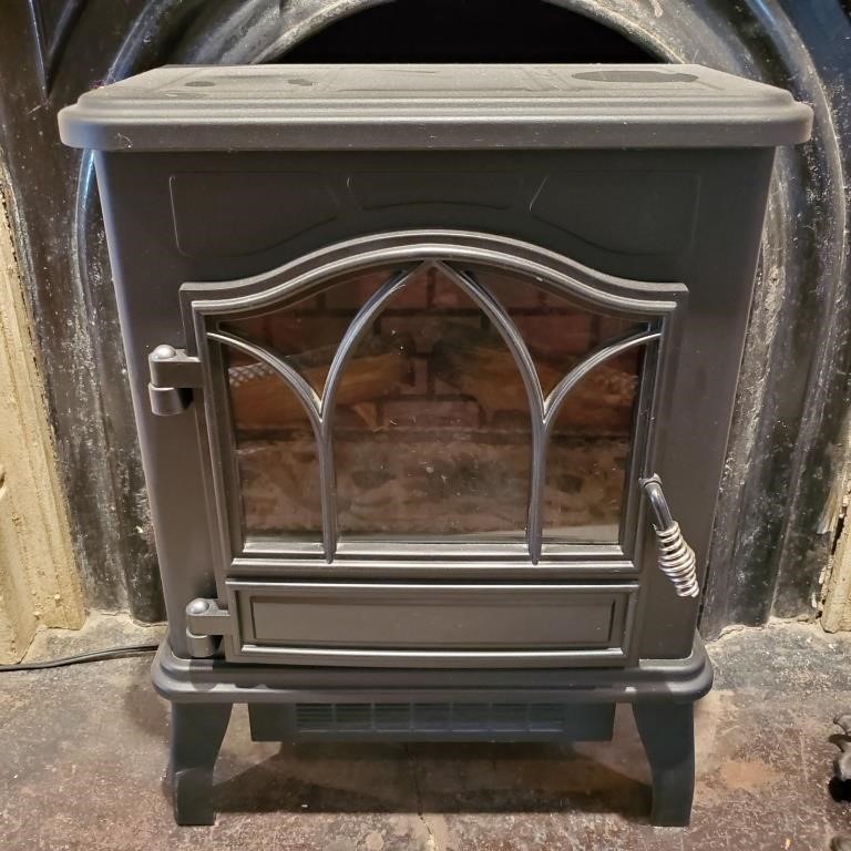 Electric Fireplace Heater 23" H
