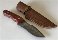 Damascus Knife with Sheath