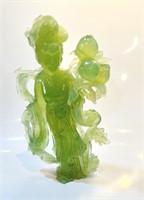 Carved Jade Figure of Chinese Lady