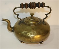 Antique 19th c. Brass Copper Tea Pot