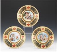 three royal vienna porcelain dish