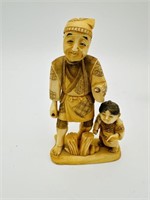 19 th Chinese japan okimo carved ivory