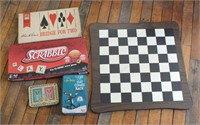 SCRABBLE, BRIDGE FOR TWO, CARDS & OTHER GAMES