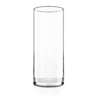 CYS EXCEL Cylinder Clear Glass Vase (H-16" D-6")