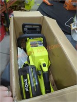 Ryobi 40v 14" cordless chainsaw kit