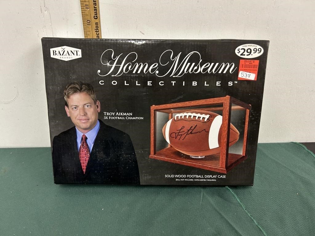 Home Museums Football Display Case-NIB