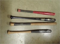 (4) Collector Ball Bats