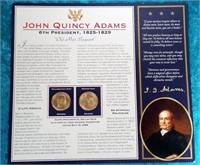 11 - JOHN QUINCY ADAMS PRESIDENTIAL COINS (A18)