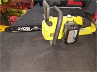 RYOBI 18V 10" chainsaw with 4ah battery