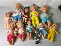 Lot of Vintage Baby Dolls