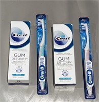 Crest Toothpaste And Oral B Toothbrush