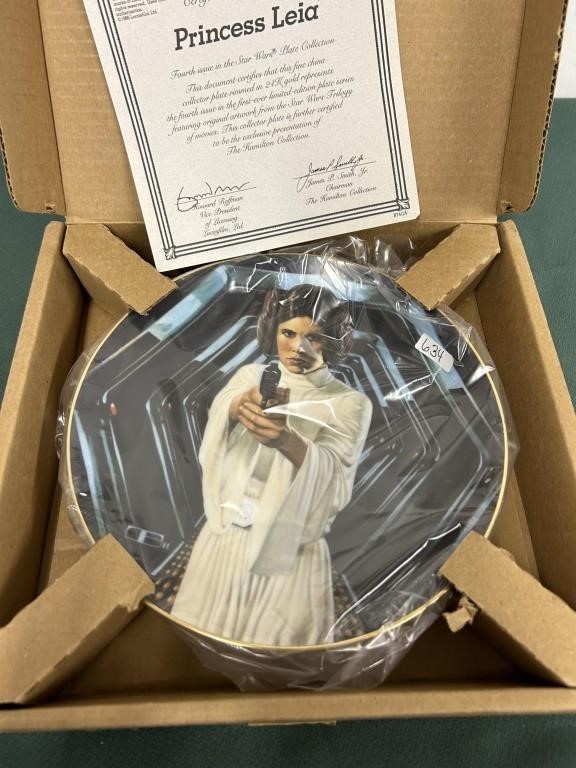 Star Wars Princess Leia Plate Hamilton Collection