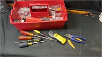 Bin of tools