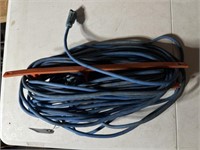 Extension Cord, blue on orange cord keeper
