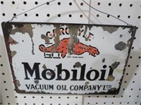TIN MOBIL OIL ADV SIGN