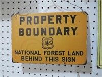 TIN NATIONAL FOREST BOUNDRY SIGN