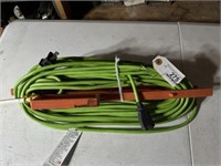 Extension Cord, green on orange cord keeper