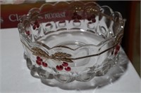 MIKASA BELLA ROSA CARMEN ROSE GLASS BOWL