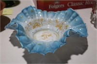 HAND PAINTED FLUTED BOWL