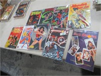 13 VINTAGE COMICS DC & MARVEL BATMAN,WONDER WOMAN