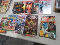 12 VINTAGE DC & MARVEL COMIC BOOKS BATMAN