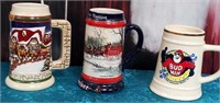 11 - LOT OF 3 COLLECTIBLE STEINS (A20)