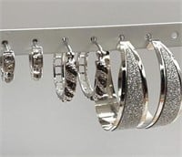 Swarovski Elements Hoop Earrings