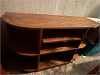 Entertainment Center With Side Shelves