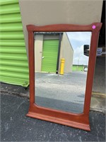 Cherry Wood Framed Mirror