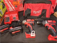 Milwaukee M18 drill/driver and impact driver