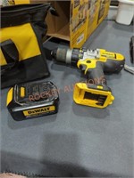 DeWalt 1/2" 20v hammer drill and battery