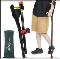 ELorgzem Forearm Crutches, 1Pcs Adjustable Crutch