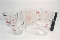 PYREX & FIRE KING MEASURING CUPS