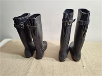 2 Pairs of Rubber Boots size 7 & 8