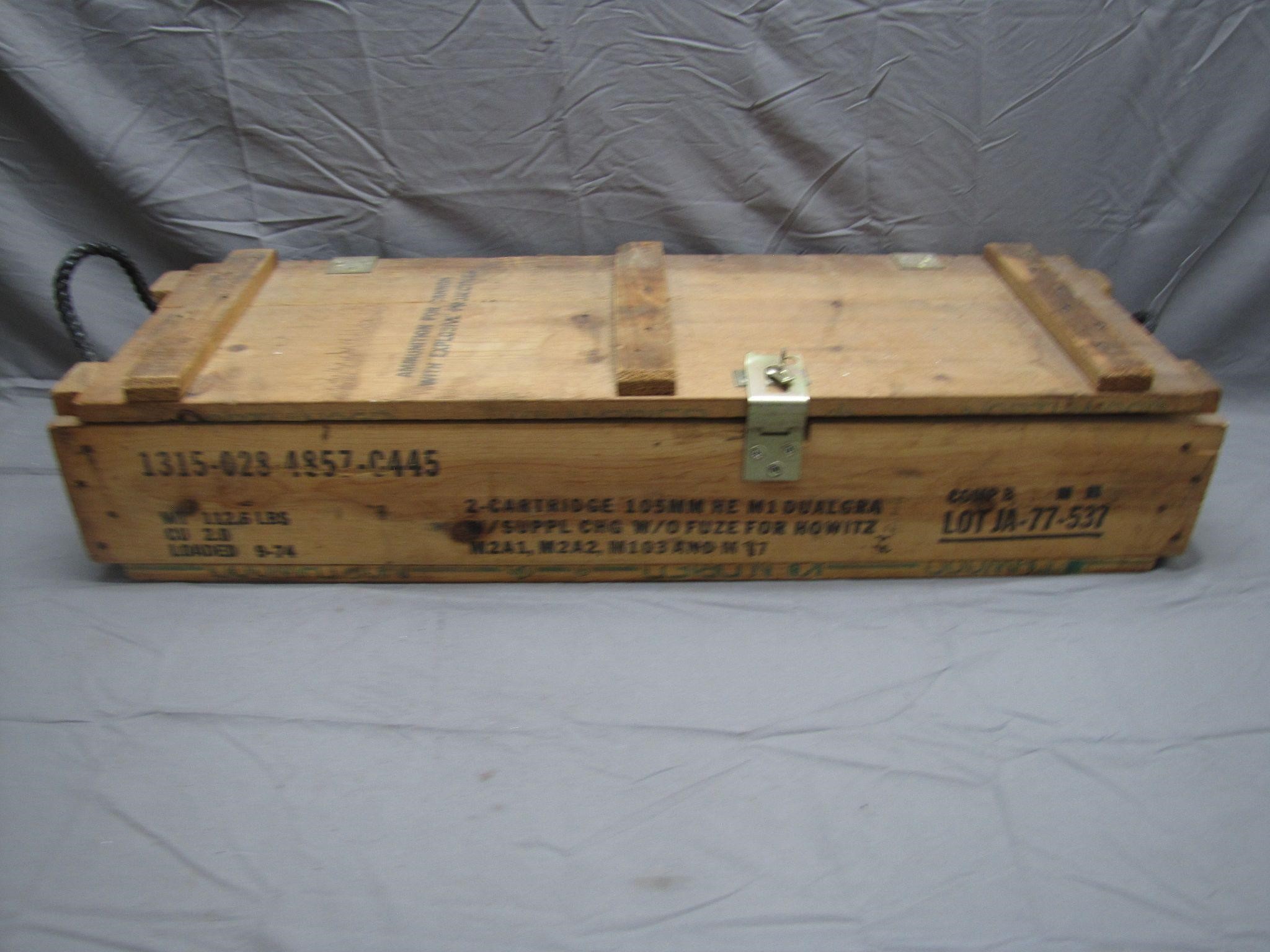 Vintage Wooden Military Box/Crate