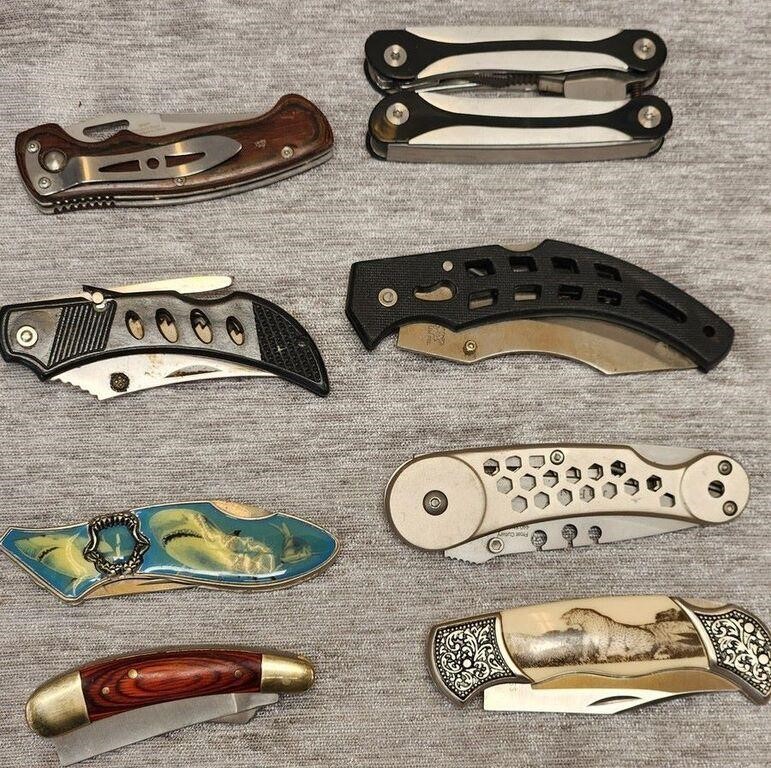 Z - LOT OF COLLECTIBLE POCKET KNIVES (P231)