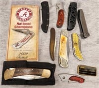 Z - LOT OF COLLECTIBLE POCKET KNIVES (P233)