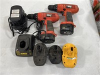 Cordless Drills, Batteries and Chargers
