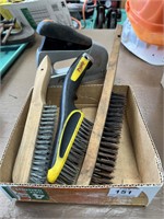 Set of Wire Brushes and Stapler