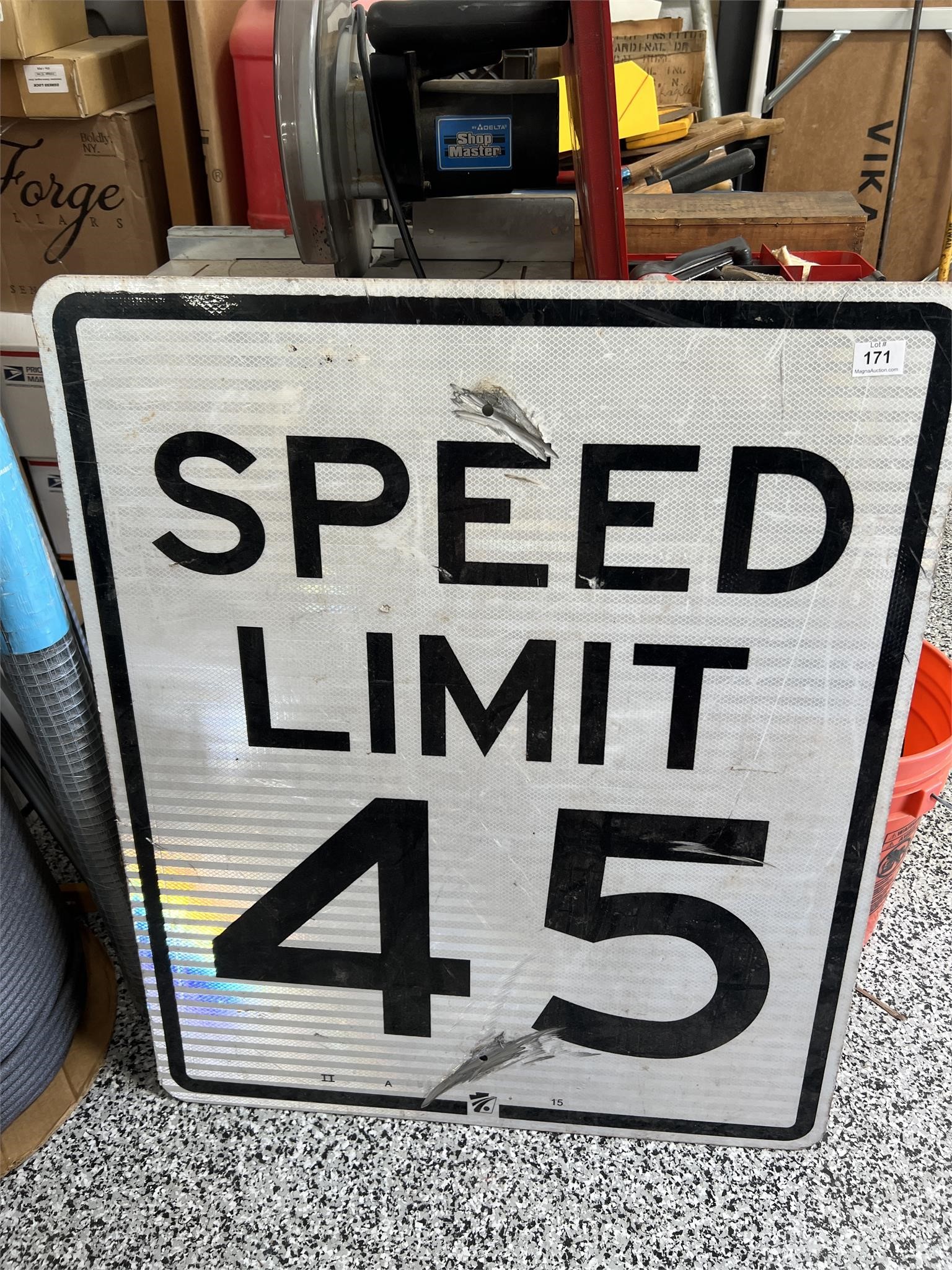 45mph Speed Limit Sign